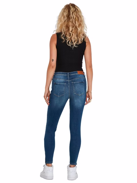Noisy May Damen Jeans NMKIMMY NW ANK DART AZ157 Slim Fit Blau Medium Blue Denim Noisy May Damen Jeans NMKIMMY NW ANK DART AZ157 Slim Fit Blau Medium Blue Denim