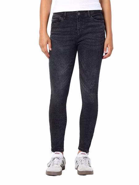 Noisy May Damen Jeans NMKIMMY NW ANK DART AZ160DG Slim Fit Grau Dark Grey Denim Noisy May Damen Jeans NMKIMMY NW ANK DART AZ160DG Slim Fit Grau Dark Grey Denim