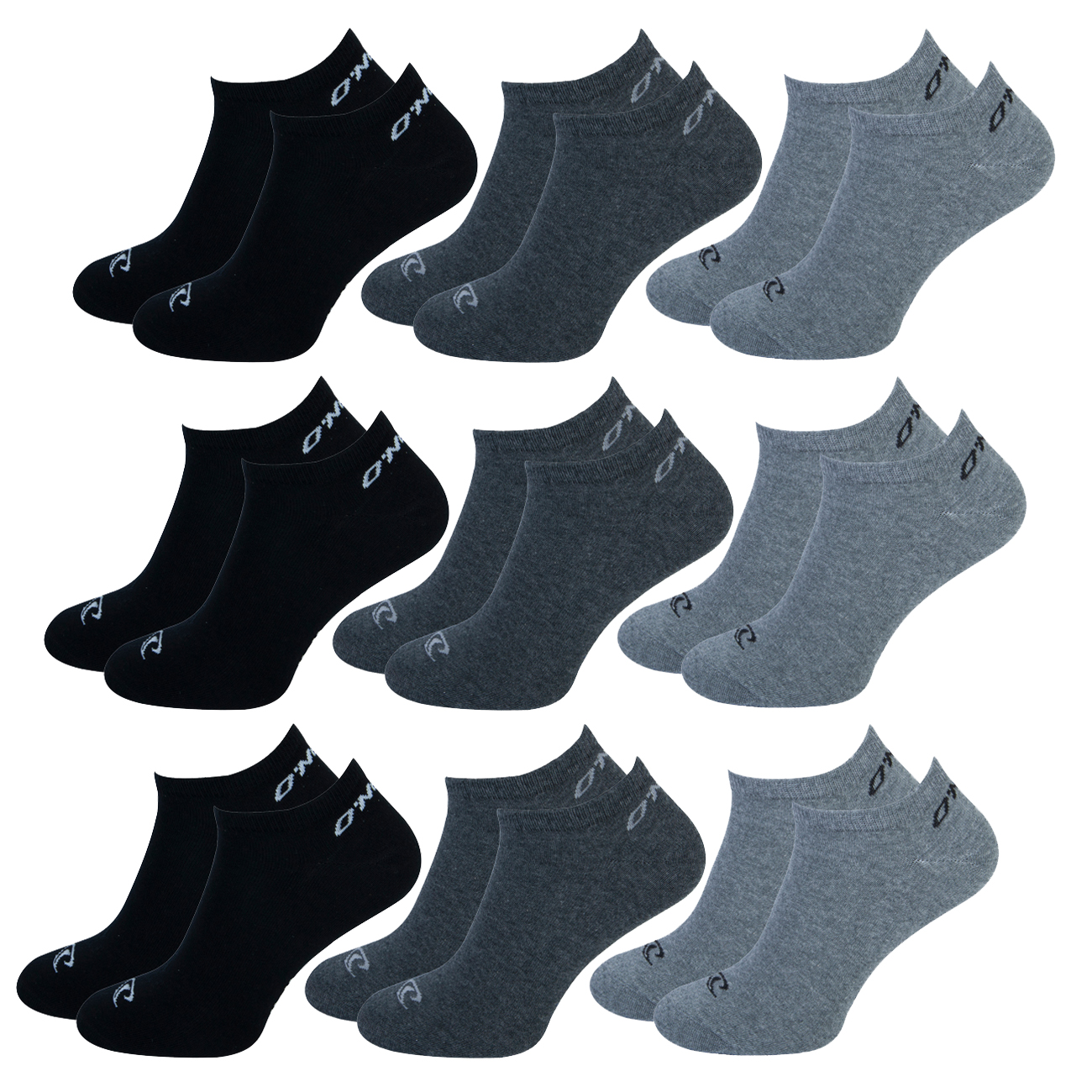 O'Neill Unisex Sneaker Socken - 6er 9er 12er Multipack