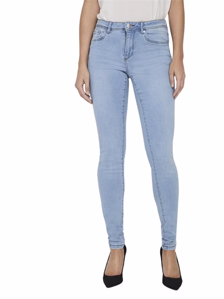 Vero Moda Damen Jeans VMTANYA - Skinny Fit - Blau - Light Blue Denim Vero Moda Damen Jeans VMTANYA - Skinny Fit - Blau - Light Blue Denim