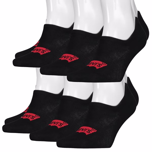 Footies - LEVIS FOOTIE HIGH RISE BATWING LOGO 6er 9er 12er Multipack Footies - LEVIS FOOTIE HIGH RISE BATWING LOGO 6er 9er 12er Multipack