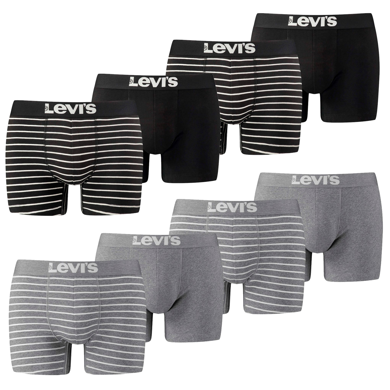 Levis Herren Boxershort Men Vintage Stripe YD Boxer 4er 6er 8er Multipack