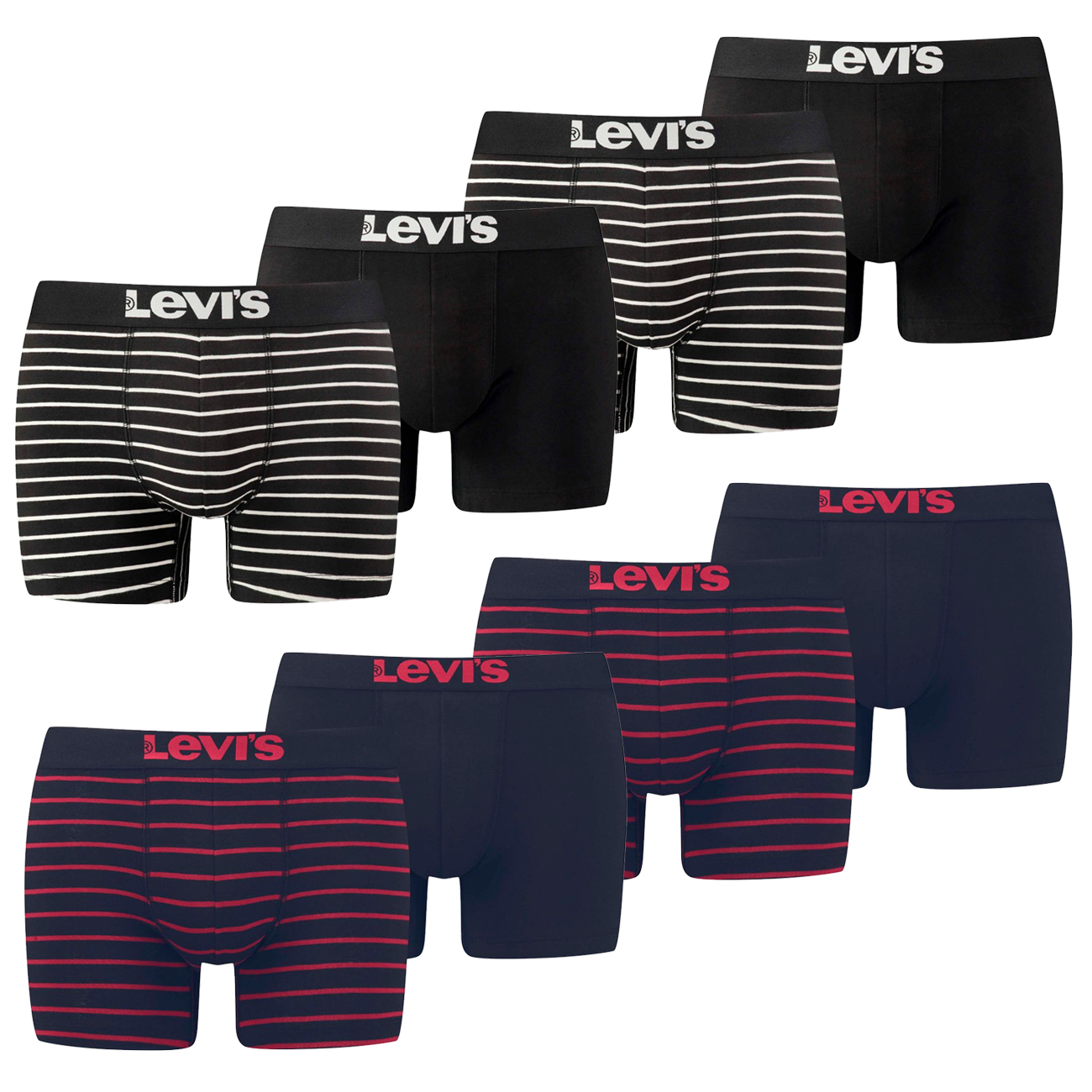 Levis Herren Boxershort Men Vintage Stripe YD Boxer 4er 6er 8er Multipack