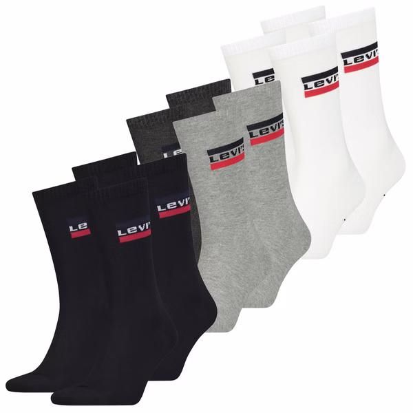 Sportsocken - LEVIS 168NDL REGULAR CUT SPRTWR LOGO 4er 6er 8er Multipack Sportsocken - LEVIS 168NDL REGULAR CUT SPRTWR LOGO 4er 6er 8er Multipack