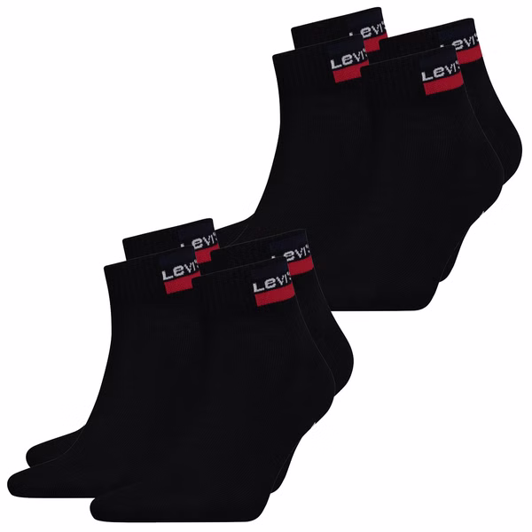 Quartersocken - LEVIS 168NDL MID CUT SPRTWR LOGO 4er 6er 8er Multipack Quartersocken - LEVIS 168NDL MID CUT SPRTWR LOGO 4er 6er 8er Multipack