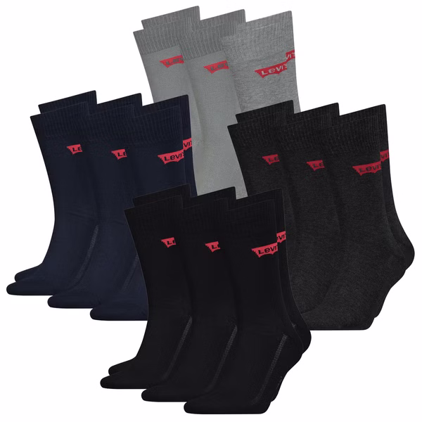 Sportsocken - LEVIS REGULAR CUT BATWING LOGO 6er 9er 12er Multipack Sportsocken - LEVIS REGULAR CUT BATWING LOGO 6er 9er 12er Multipack