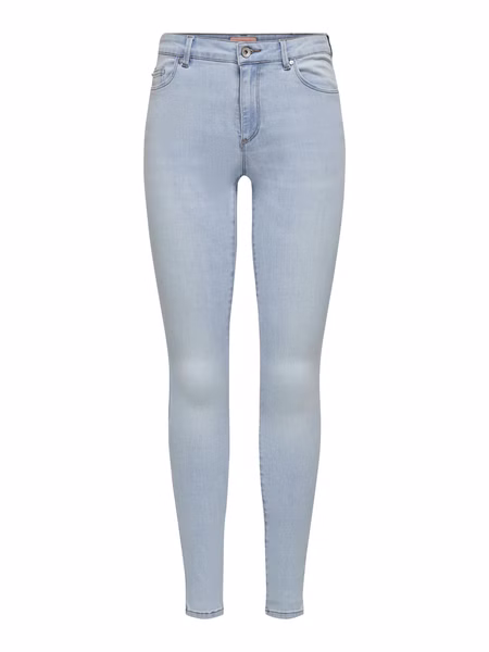 Only Damen Jeans ONLWAUW LIFE Skinny Fit - Special Bright Blue Denim Only Damen Jeans ONLWAUW LIFE Skinny Fit - Special Bright Blue Denim