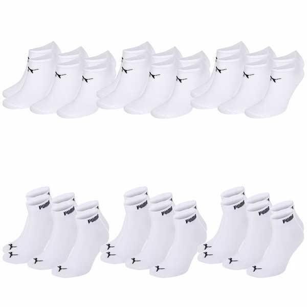 Quartersocken - PUMA HERREN DAMEN UNISEX QUARTER CLYDE 9er Pack Quartersocken - PUMA HERREN DAMEN UNISEX QUARTER CLYDE 9er Pack