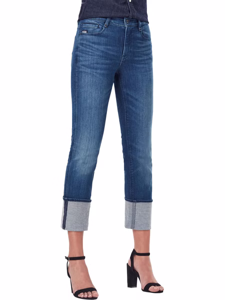 G-Star Damen Jeans Noxer Straight Fit - Blau - Faded Neptune Blue G-Star Damen Jeans Noxer Straight Fit - Blau - Faded Neptune Blue