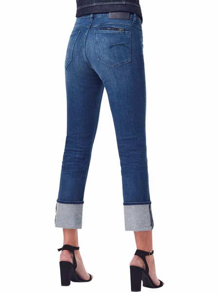 G-Star Damen Jeans Noxer Straight Fit - Blau - Faded Neptune Blue G-Star Damen Jeans Noxer Straight Fit - Blau - Faded Neptune Blue