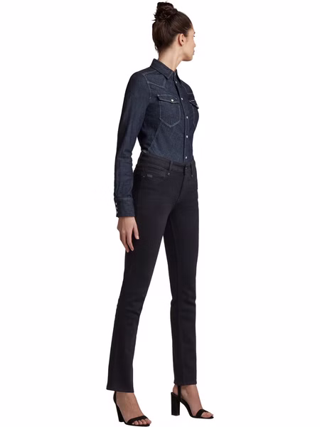 G-Star Damen Jeans Noxer Straight Fit - Schwarz - Pitch Black G-Star Damen Jeans Noxer Straight Fit - Schwarz - Pitch Black