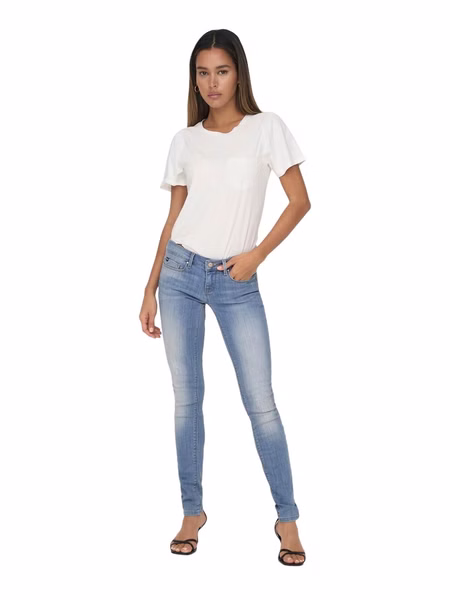 Only Damen Jeans ONLCORAL LIFE - Skinny Fit - Blau - Light Blue Denim Only Damen Jeans ONLCORAL LIFE - Skinny Fit - Blau - Light Blue Denim
