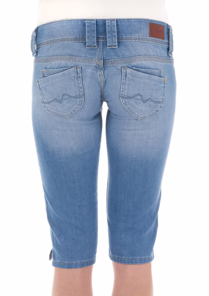 Pepe Jeans Damen Bermuda Venus Crop - Blau -Blue Denim Pepe Jeans Damen Bermuda Venus Crop - Blau -Blue Denim