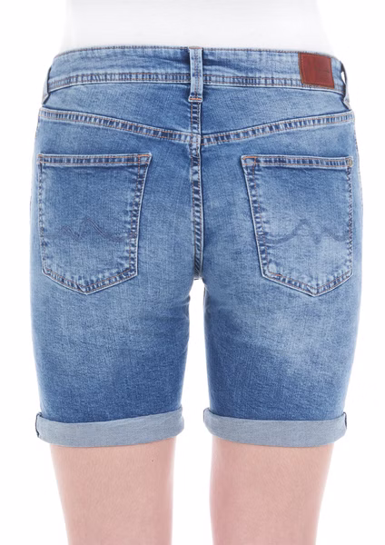 Pepe Jeans Damen Jeans Short Poppy Blau - Blue Denim Pepe Jeans Damen Jeans Short Poppy Blau - Blue Denim