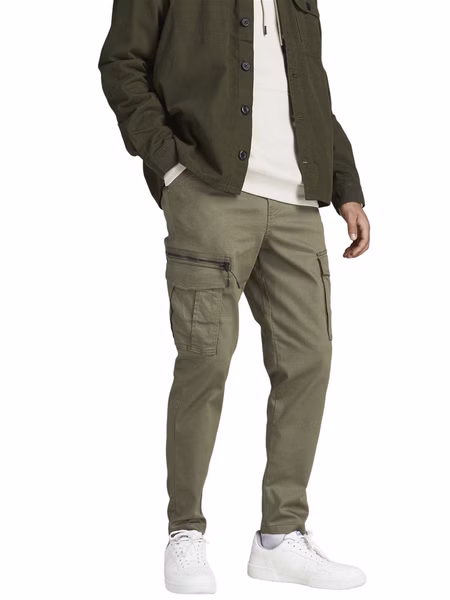 Jack & Jones Herren Cargohose JJIACE JJDEX TAPERED AKM DUSTY OLIVE - Grün Jack & Jones Herren Cargohose JJIACE JJDEX TAPERED AKM DUSTY OLIVE - Grün