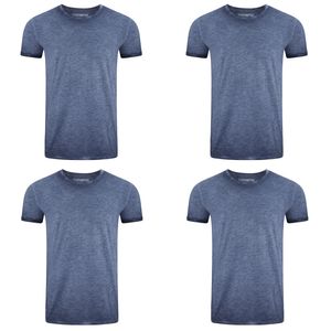 Herren Basic T-Shirt RIVMatteo Regular Fit 4er Pack