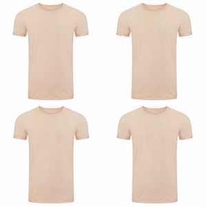 riverso Herren Basic T-Shirt RIVMatteo Regular Fit 4er PackOrange