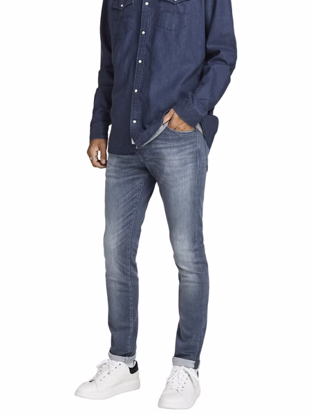Jack & Jones Herren Jeans JJIGLENN JJICON JJ 857 50SPS - Slim Fit - Blau - Blue Denim Jack & Jones Herren Jeans JJIGLENN JJICON JJ 857 50SPS - Slim Fit - Blau - Blue Denim
