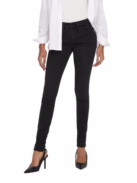 Only Damen Jeans ONLROYAL LIFE REG SK DNM BJ13963 - Skinny Fit - Schwarz - Black Denim Only Damen Jeans ONLROYAL LIFE REG SK DNM BJ13963 - Skinny Fit - Schwarz - Black Denim