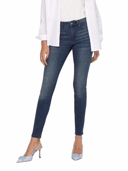 Only Damen Jeans ONLWAUW LIFE BJ777 Skinny Fit - Blau - Blue Black Denim Only Damen Jeans ONLWAUW LIFE BJ777 Skinny Fit - Blau - Blue Black Denim