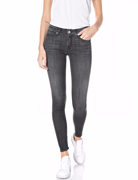 Replay Damen Jeans Luzien - Skinny Fit - Schwarz - Black Replay Damen Jeans Luzien - Skinny Fit - Schwarz - Black