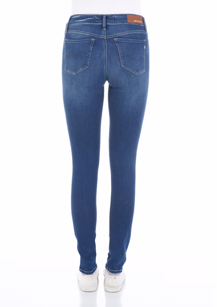 Replay Damen Jeans Luzien - Skinny Fit - Blau -Medium Blue Replay Damen Jeans Luzien - Skinny Fit - Blau -Medium Blue
