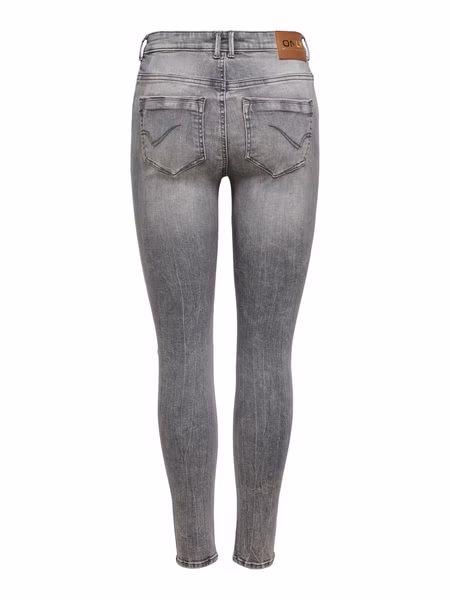 Only Damen Jeans ONLPAOLA LIFE HW SKINNY AZG852 - Skinny Fit - Grau - Medium Grey Denim Only Damen Jeans ONLPAOLA LIFE HW SKINNY AZG852 - Skinny Fit - Grau - Medium Grey Denim