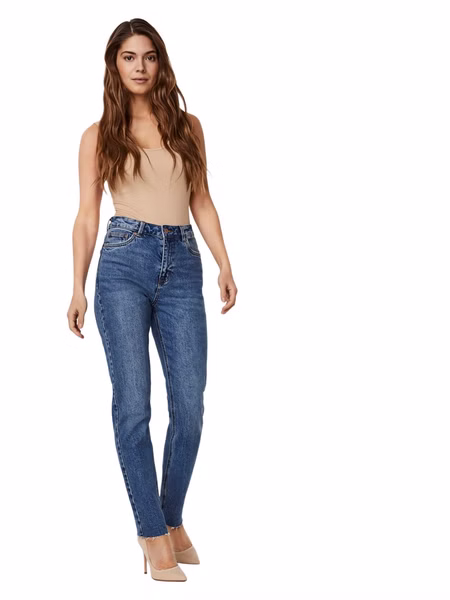 Vero Moda Damen Jeans VMBRENDA - Straight Fit - Blau - Medium Blue Denim Vero Moda Damen Jeans VMBRENDA - Straight Fit - Blau - Medium Blue Denim