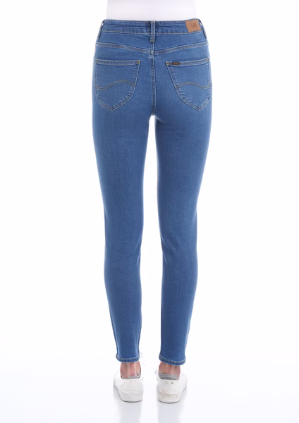 Lee Damen Jeans Scarlett High Skinny Fit  - Blau - Mid Madison Lee Damen Jeans Scarlett High Skinny Fit  - Blau - Mid Madison