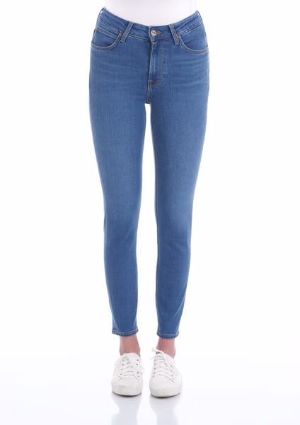 Lee Damen Jeans Scarlett High Skinny Fit  - Blau - Mid Madison Lee Damen Jeans Scarlett High Skinny Fit  - Blau - Mid Madison