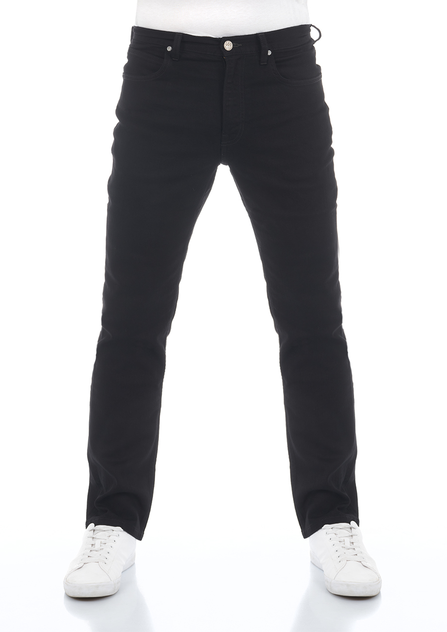 Lee Herren Jeans Brooklyn Straight - Regular Fit - Schwarz - Clean Black