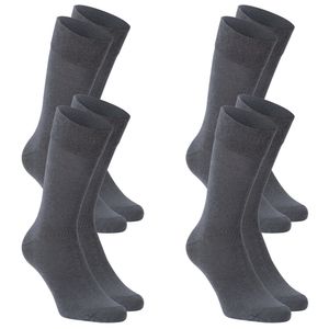 Dailysoxx Herren Socken CREW COMFORTSOCKS 4er PackGrau