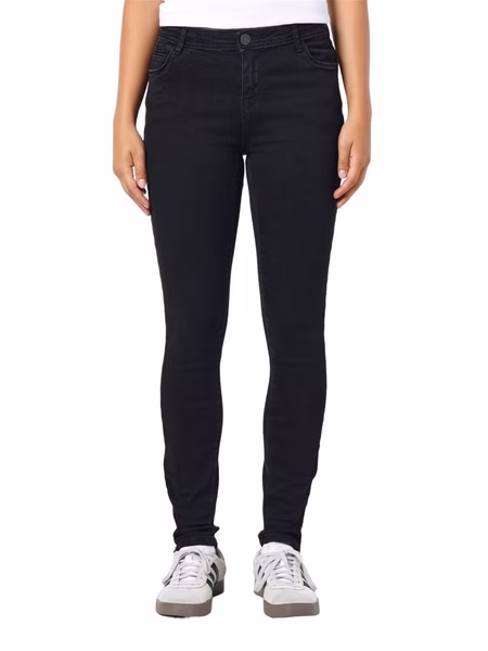 Noisy May Damen Jeans NMKIMMY NW ANK DART AZ159BL Slim Fit Schwarz Black Noisy May Damen Jeans NMKIMMY NW ANK DART AZ159BL Slim Fit Schwarz Black