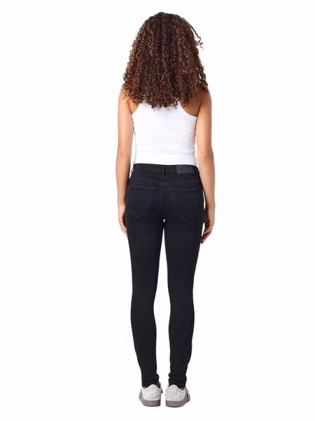 Noisy May Damen Jeans NMKIMMY NW ANK DART AZ159BL Slim Fit Schwarz Black Noisy May Damen Jeans NMKIMMY NW ANK DART AZ159BL Slim Fit Schwarz Black