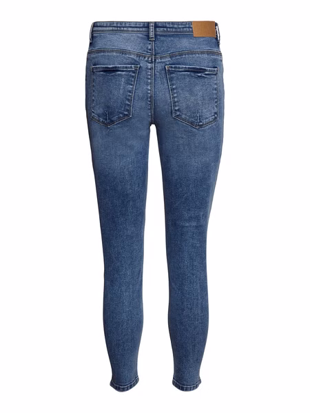 Noisy May Damen Jeans  NMKIMMY NW DART DEST JEANS AZ169MB Slim Fit Blau - Medium Blue Denim Noisy May Damen Jeans  NMKIMMY NW DART DEST JEANS AZ169MB Slim Fit Blau - Medium Blue Denim