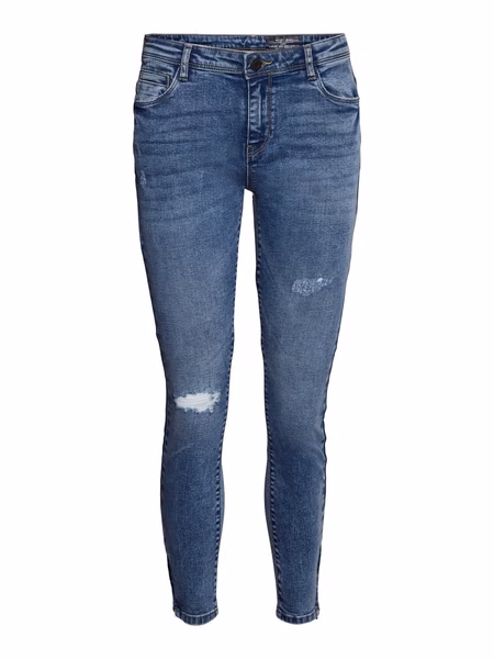 Noisy May Damen Jeans  NMKIMMY NW DART DEST JEANS AZ169MB Slim Fit Blau - Medium Blue Denim Noisy May Damen Jeans  NMKIMMY NW DART DEST JEANS AZ169MB Slim Fit Blau - Medium Blue Denim