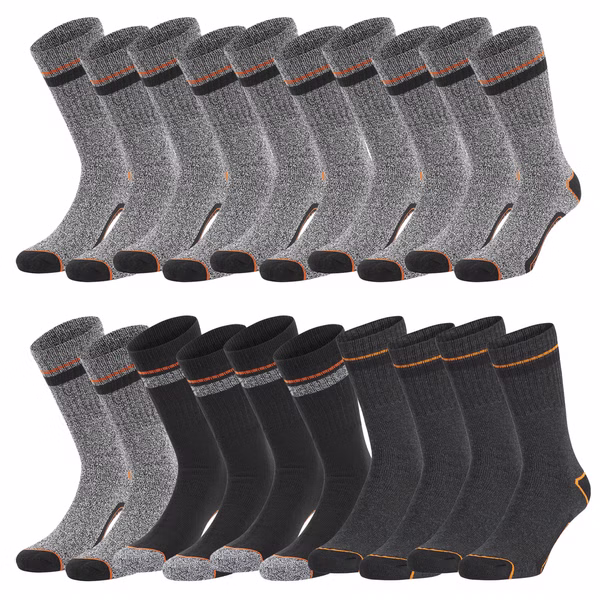Black+Decker Crew Work Socks Unisex Herren Damen Arbeitssocken 10er Pack Black+Decker Crew Work Socks Unisex Herren Damen Arbeitssocken 10er Pack