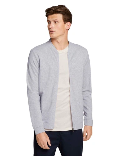 Tom Tailor Denim Herren Sweatjacke Bomber - Regular Fit