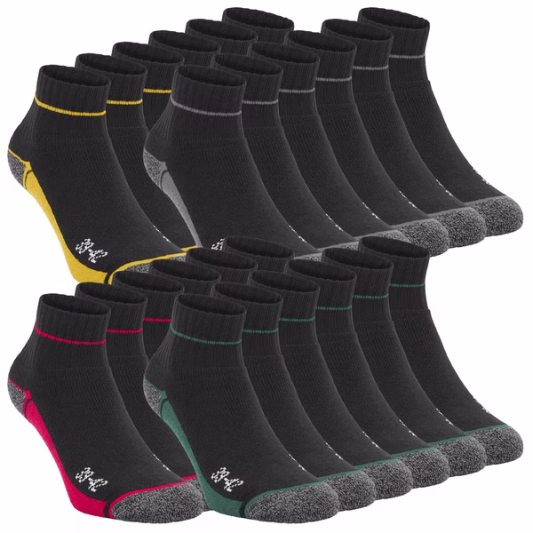 DA!LY UNDERWEAR WORK SOCKS Quarter Unisex Herren Damen Arbeitssocken 12er Pack DA!LY UNDERWEAR WORK SOCKS Quarter Unisex Herren Damen Arbeitssocken 12er Pack