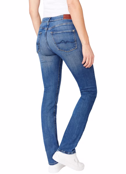 Pepe Jeans Damen Jeans New Brooke - Slim Fit - Blau - Medium Dark Wiser Pepe Jeans Damen Jeans New Brooke - Slim Fit - Blau - Medium Dark Wiser