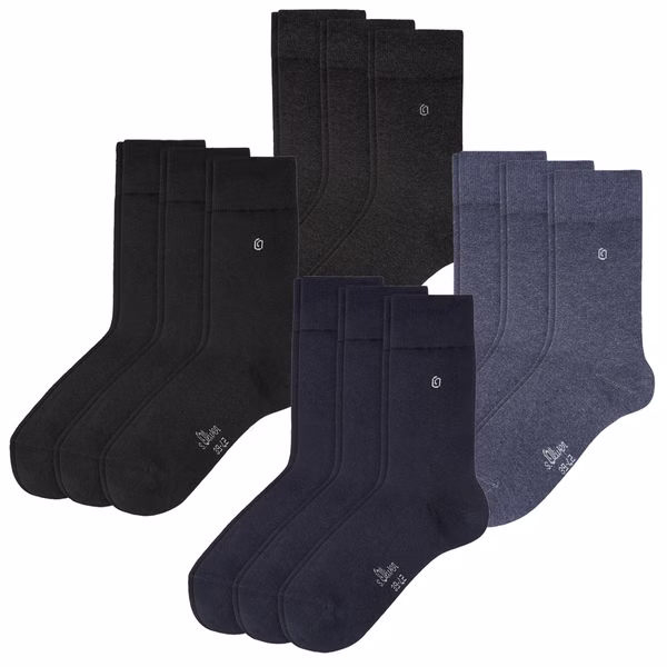 Strick- / Wollsocken - S.Oliver Unisex Socken Performance Basic 6er 9er 12er Multipack Strick- / Wollsocken - S.Oliver Unisex Socken Performance Basic 6er 9er 12er Multipack