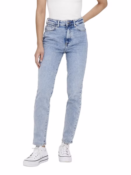 Only Damen Jeans ONLEMILY STRETCH LIFE HW ST A DNM CRO718 - Straight Fit - Blau - Light Blue Denim Only Damen Jeans ONLEMILY STRETCH LIFE HW ST A DNM CRO718 - Straight Fit - Blau - Light Blue Denim