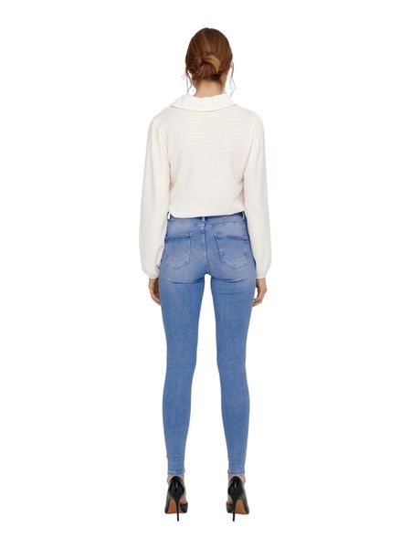 Only Damen Jeans ONLPOWER MID PUSH UP SK DNM REA934 - Skinny Fit 