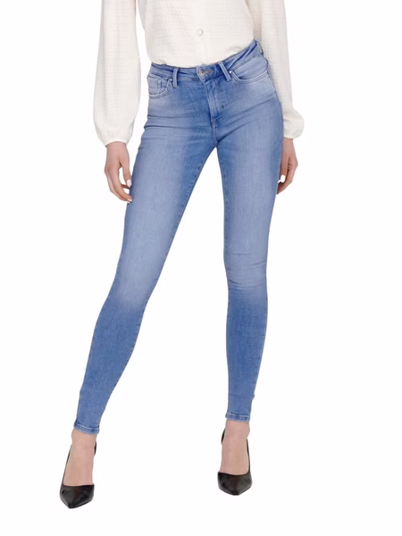 Only Damen Jeans ONLPOWER MID PUSH UP SK DNM REA934 - Skinny Fit - Blau - Special Bright Blue Denim Only Damen Jeans ONLPOWER MID PUSH UP SK DNM REA934 - Skinny Fit - Blau - Special Bright Blue Denim