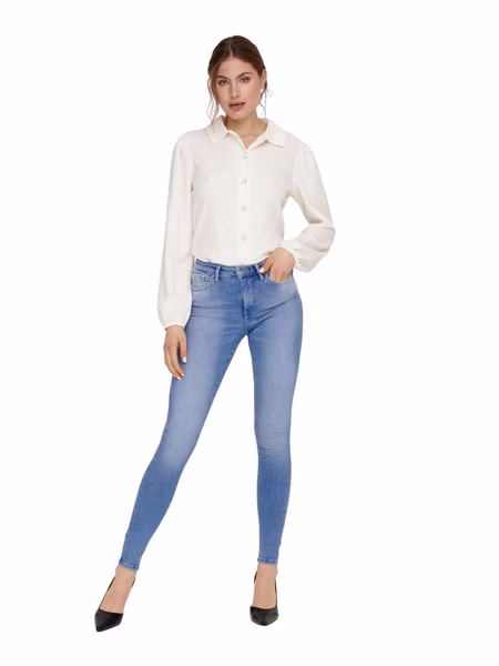 Only Damen Jeans ONLPOWER MID PUSH UP SK DNM REA934 - Skinny Fit - Blau - Special Bright Blue Denim Only Damen Jeans ONLPOWER MID PUSH UP SK DNM REA934 - Skinny Fit - Blau - Special Bright Blue Denim