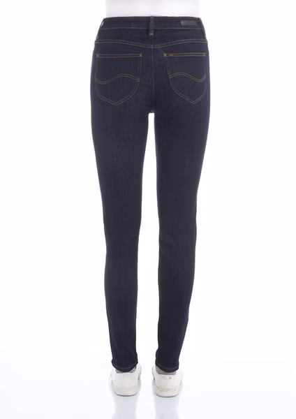 Lee Damen Jeans Scarlett High Skinny Fit  - Blau - Schwarz Lee Damen Jeans Scarlett High Skinny Fit  - Blau - Schwarz