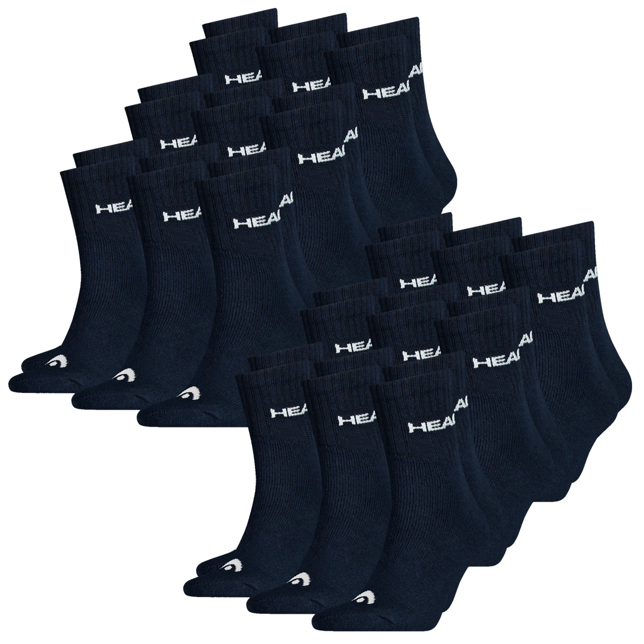 HEAD Unisex Sportsocken Crew 18er Pack