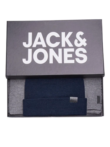 Jack & Jones Herren Mütze und Schal Geschenkbox JACJOLLY GIFTBOX