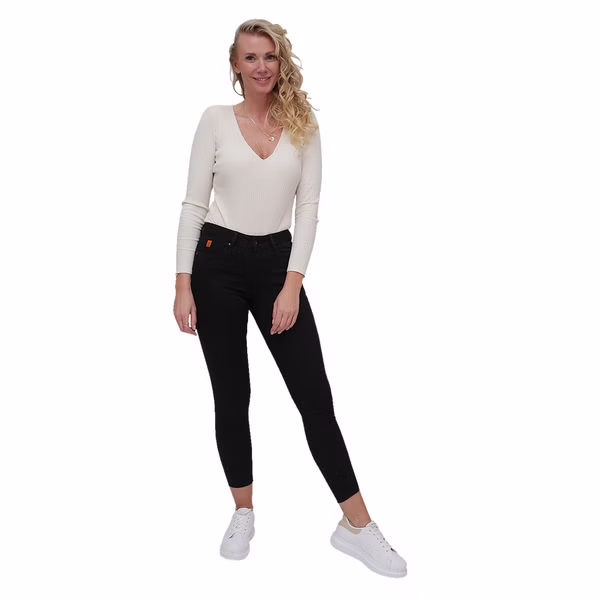 M.O.D. Damen Jeans Sina - Skinny Fit - Schwarz - Black Wash M.O.D. Damen Jeans Sina - Skinny Fit - Schwarz - Black Wash