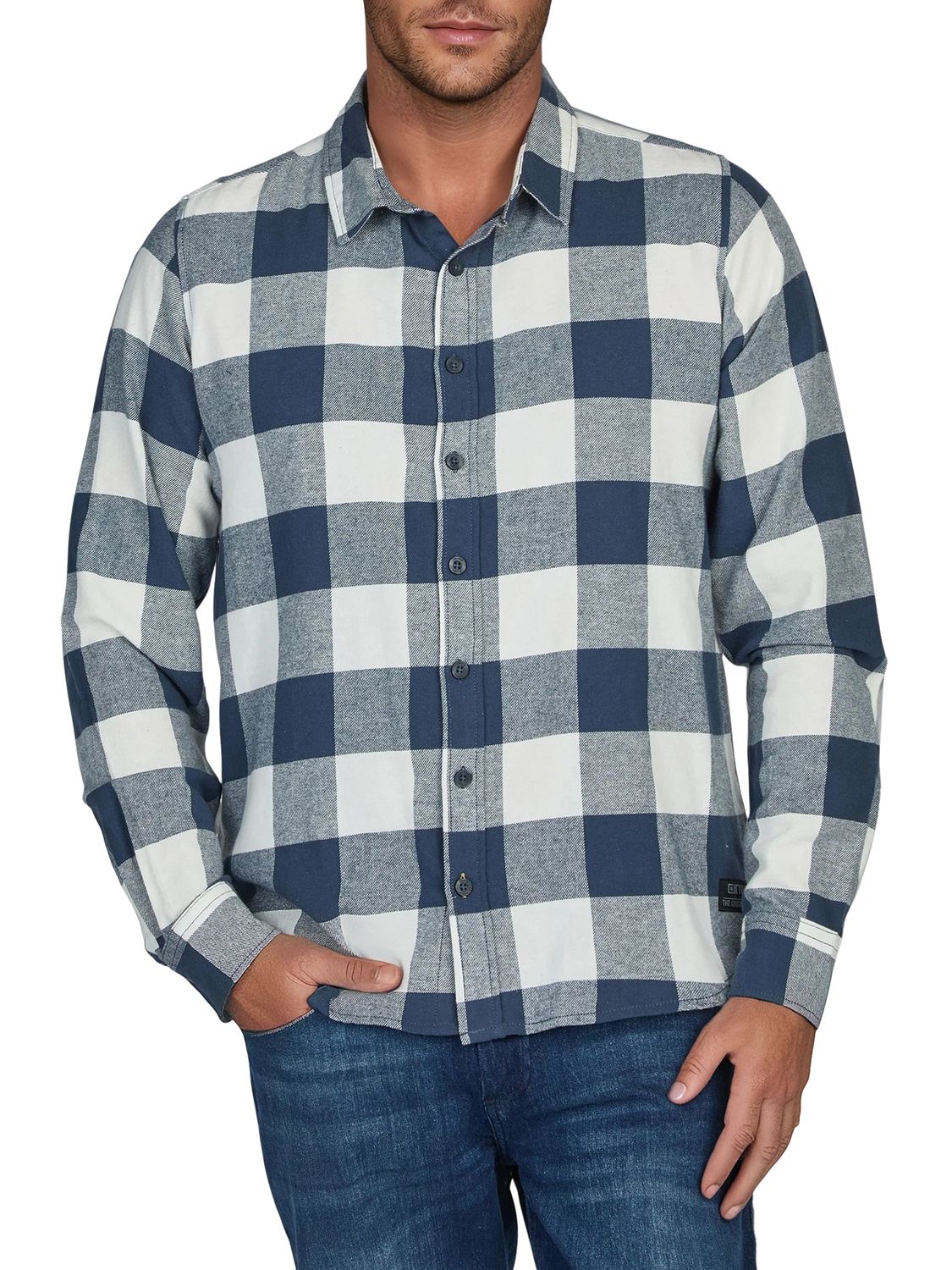 riverso Flanellhemd Herren langarm Kariert Regular Fit RIVArne günstig online kaufen